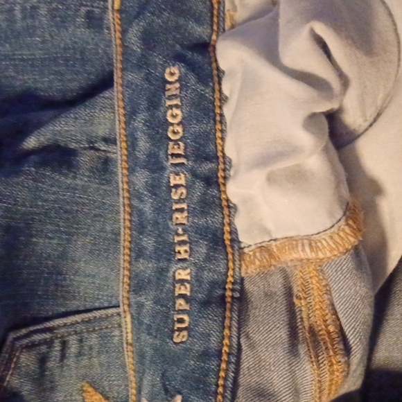 AMERICAN EAGLE JEANS,SUPER STRETCH SIZE 4 LONG, SUPER HIGH RISE JEGGING… - Picture 6 of 7